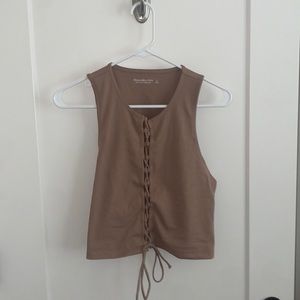 Abercrombie tie top size L